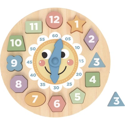 Tooky Toy Дървен пъзел 3d часовник tl675n