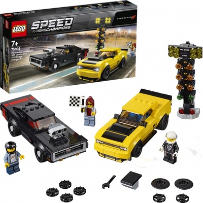 LEGO® Speed Champions 75893 2018 Dodge Challenger SRT Demon a 1970 Dodge Charger