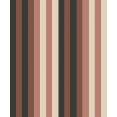 Khroma by Masureel ROM504 Vliesová tapeta na stenu, hnedo-béžová, geometrická, pruhy, rozmery 0,53 x 10,05 m