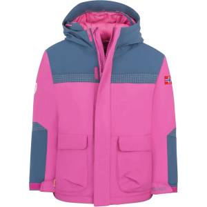 TROLLKIDS Детско зимно яке Trollkids Kid's Finnmark Jacket XT Winter jacket - Bright Berry / Mystic Blue / Light Magenta - размер 98 (EU) (703-6159-0112)