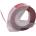 Compatible Dymo Omega, 9mm x 3m, бял печат / Кестен база съвместима лента (DY9X3MAROON)