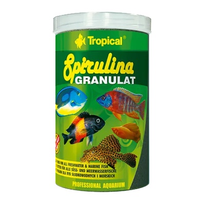 Tropical SPIRULINA GRANULAT храна на гранули с високо съдържание на Spirulina platensis