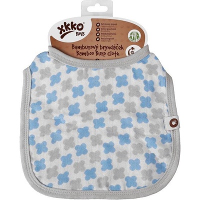 Kikko bambusový podbradník XKKO BMB Scandinavian Baby blue cross