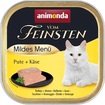 Animonda Vom Feinsten Mild Menu - Премиум пастет за кастрирани котки с чисто пуешко месо и сирене, 100 гр. /4 броя