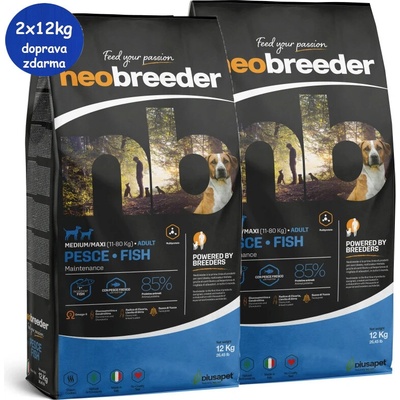 Alleva Neo Breeder dog adult medium & maxi fish 2 x 12 kg
