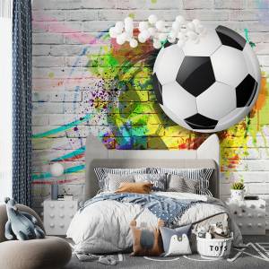 Art Gift Decor Фототапет - Цветен футбол