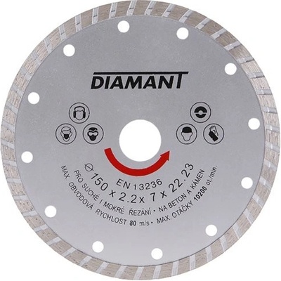 FESTA Kotouč diamantový diamant 150x22. 2x3. 1mm turbo