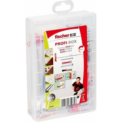 Fischer Sada skrutiek a hmoždiniek Profi-Box DuoLine, 30–70 mm, ø 4,5–10 mm, 91 ks, 548861