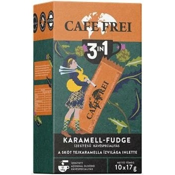 CAFE FREI Škótsky Karamel-Fudge 3 v 1 10 x 17 g