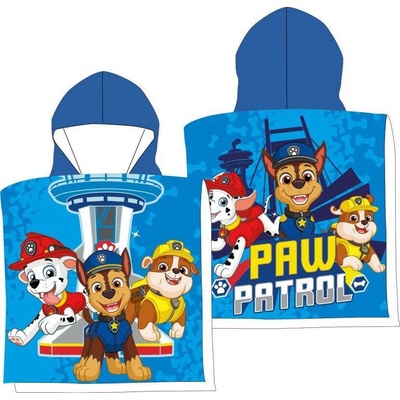 Faro Plážové pončo Paw Patrol blue 55 x 55 cm