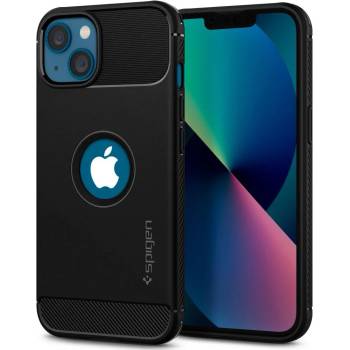 Spigen Калъф SPIGEN RUGGED ARMOR, за iPhone 13, матирано черен (KXG0018550)