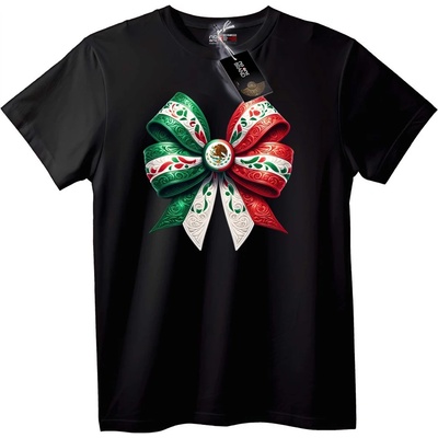 NOONEBRAND Тениска Мексикански Флаг Лък - 3XL, White