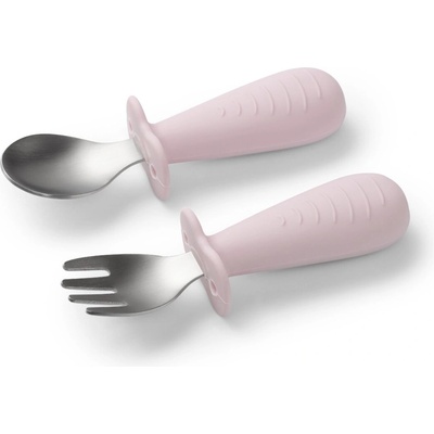 Прибори за хранене BabyOno - 1665/02, розови (5901435417751)