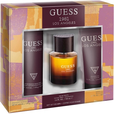 Guess 1981 Los Angeles Men - EDT 100 ml + sprchový gél 200 ml + deospray 226 ml