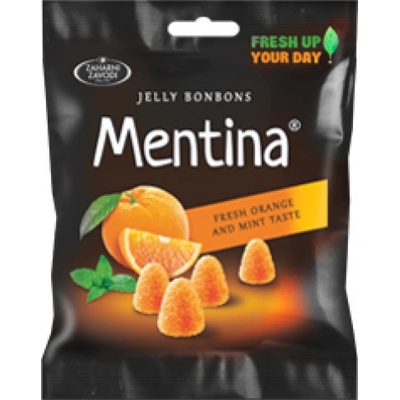 Mentina Bonbóny s příchutí máty a pomeranče 80 g