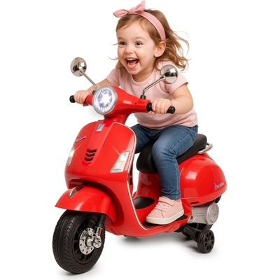 Jamara Detské elektrické odrážadlo Vespa GTS 125 červené