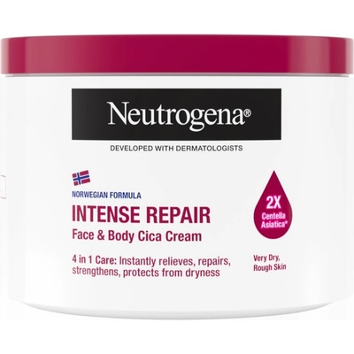 Neutrogena Intense Repair Cica pečující tělový krém pro suchou pokožku 400 ml