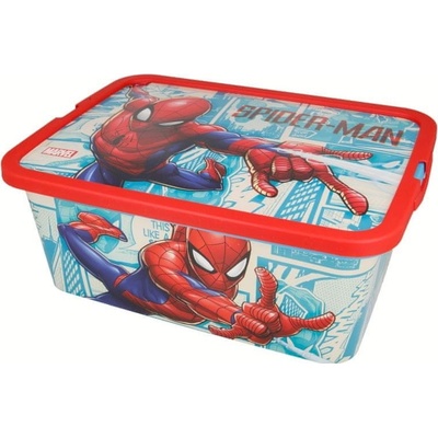 Stor Plastový box Spiderman 13L 02625 – Zboží Mobilmania