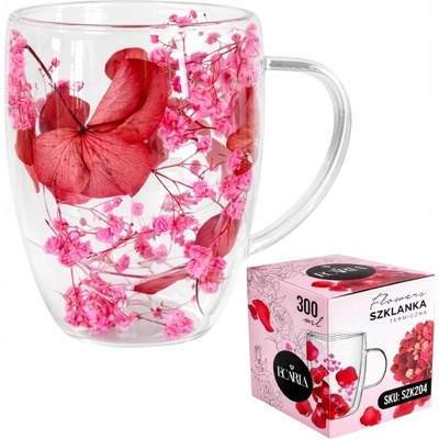 Termo sklenice Ecarla bezbarvý s dvojitou stěnou 300 ml