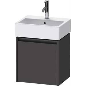 Duravit Ketho. 2 - Шкафче за умивалник 44x43x34 см, 1 врата, панти отляво, графит матов K25070L49490000 (K25070L49490000)