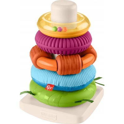 Senzorická pyramida Fisher-Price, vícebarevná, plastová a textilní