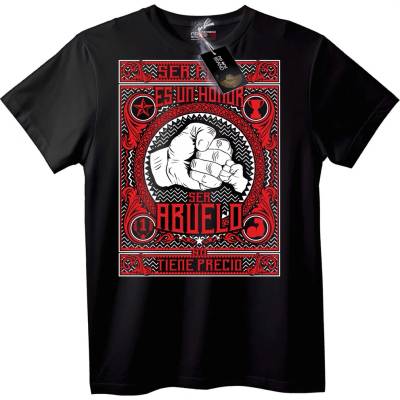 NOONEBRAND Тениска за дядо - чест - 2XL, Black