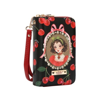 Портфейл Nikky, 10x16x4.5 cm, Cherry Lips (34205-А-CHERRY LIP)