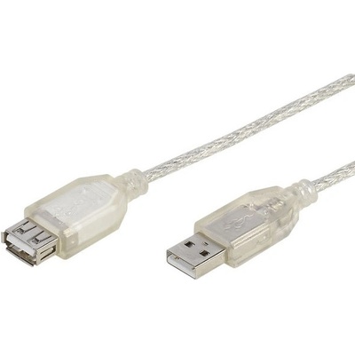 Vivanco Удължителен кабел Vivanco - 25414, USB-A/USB-A, 1.8 m, прозрачен (25414)
