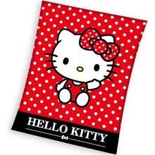Carbotex Veľká coral fleece deka Hello Kitty