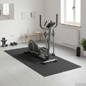 vidaXL Мат за спортна защита Черен 200 x 90 x 0, 6 см Високоплътен PVC (42025273)