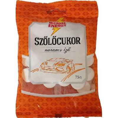 Microse Hroznový cukor pastilky s pomarančovou príchuťou 75 g