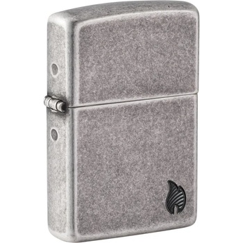 Zippo Armor® Antique Silver Flame Design 27010