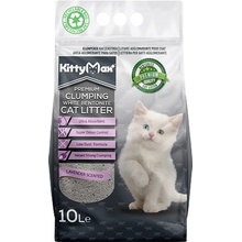 Kittymax hrudkující bezprašný bílý bentonit Lavender 10 l