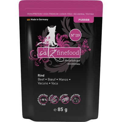 Catz finefood Purr No.119 s hovädziem mäsom 85 g