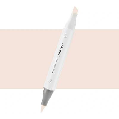 Lihová fixa OHUHU oboustranná Brush & Chisel, Cotton Pearl (E020)