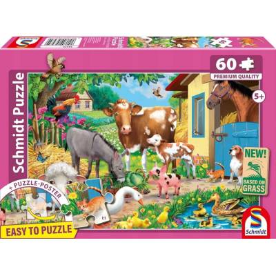 Schmidt Spiele Zvířata na farmě 60 dílků