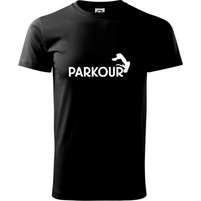 Parkour salto tričko čierna