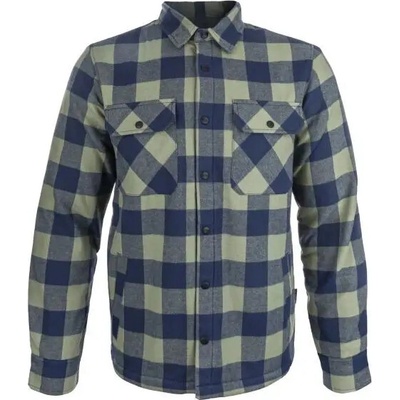 Bennon pánská flanelová košile s károvaným vzorem PIPPO Jacket khaki/blue