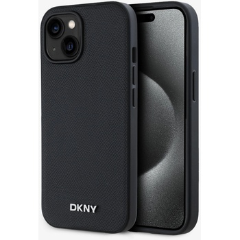 DKNY PU Кожен заден капак Silver Metal Logo Magsafe за iPhone 13 Black DKNY DKNY | Cheren | ЖЕНИ | UNI