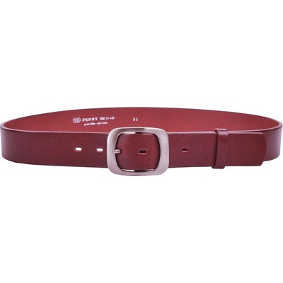 Penny Belts dámský kožený pásek 9995 bordó