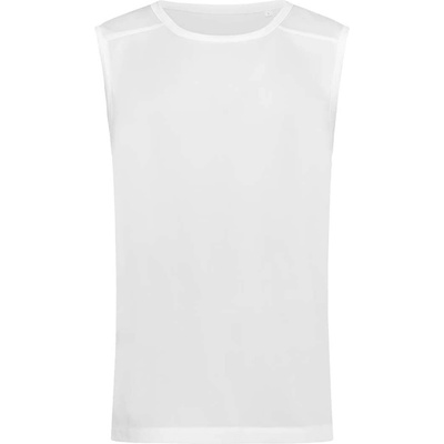 Stedman mesh sleeveles st8440 / Мъжка спортна риза без ръкави - бяла (st8440whim)