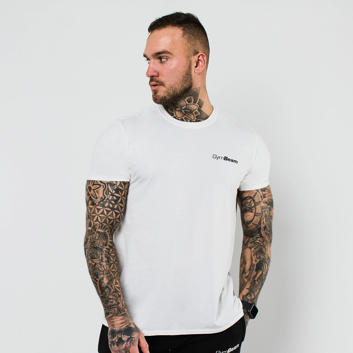 GymBeam Тениска Basic White L