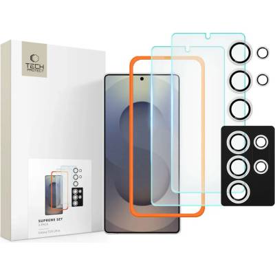 Tech-Protect Supreme Set 3 броя защитни стъкла Galaxy S25 Ultra прозрачни (5906302322343)