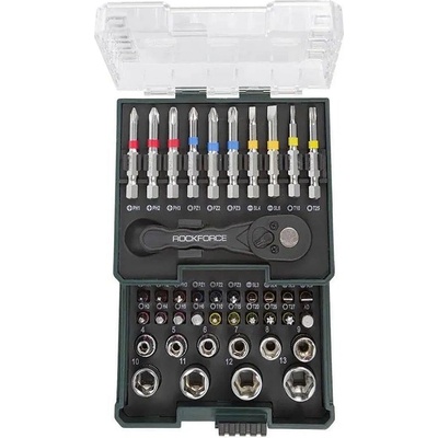Rockforce Гедоре 41 части, 1/4", RockForce RF-2411-5, мини (UNI-09187)