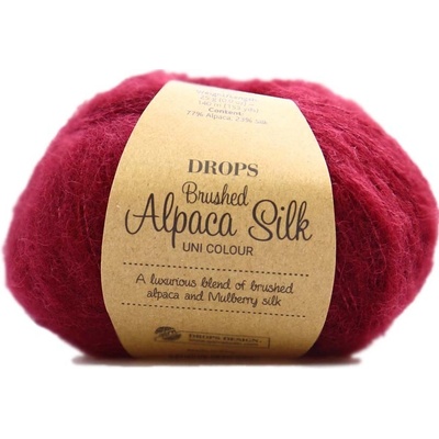 Drops Brushed Alpaca Silk UNI 23 bordó