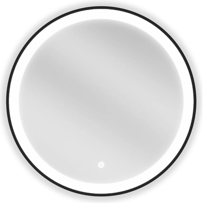 Mexen Esso осветено кръгло баняно огледало, 60 см, LED 6000K, анти конденз, черна рамка - 9825-060-060-611-70 (9825-060-060-611-70)