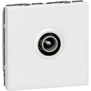 Legrand Розетка TV тип коаксиал 1dB 2 мод. цвят бял Mosaic - 078782E (078782E)