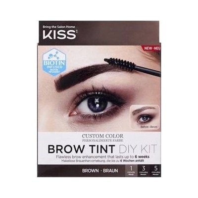 KISS Brow Tint DIY Kit farba na obočie Brown 20 ml