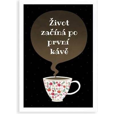 Plakát Káva - bílý rámeček 20x30 - 57615