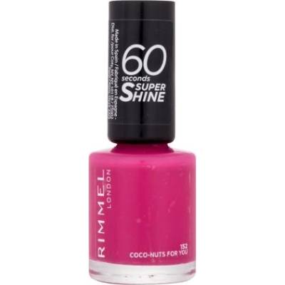 Rimmel 60 Seconds Super Shine бързосъхнещ лак за нокти 8 ml нюанс 152 Coco-Nuts For You